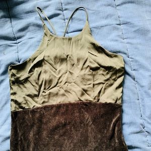 NWOT Juicy Couture Matte Satin and Velvet Floor-Length Dress